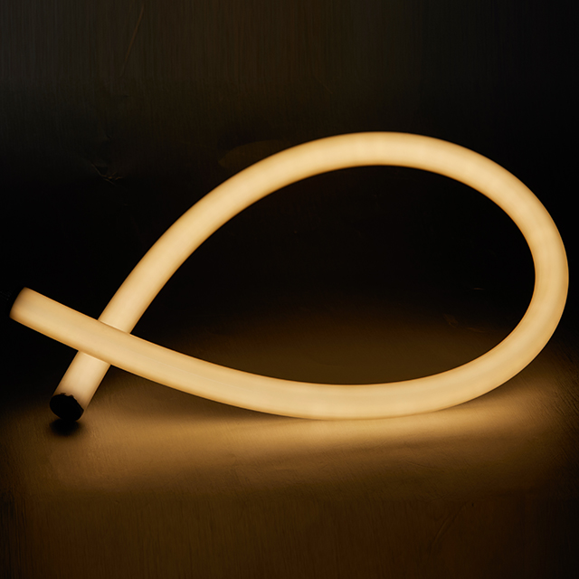 Tira de luz de neón LED flexible redonda de 360 ​​° de 25 mm de diámetro